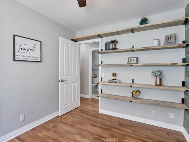 Custom shelving in bedroom #2