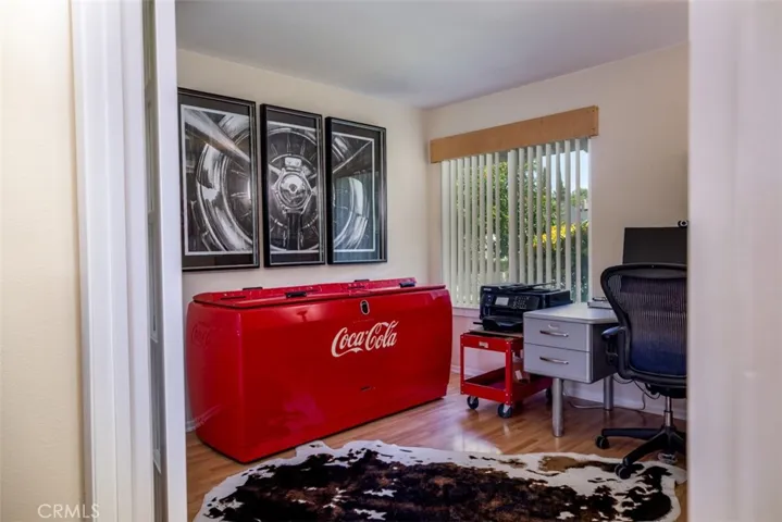 Third bedroom/office with french doors on main level.