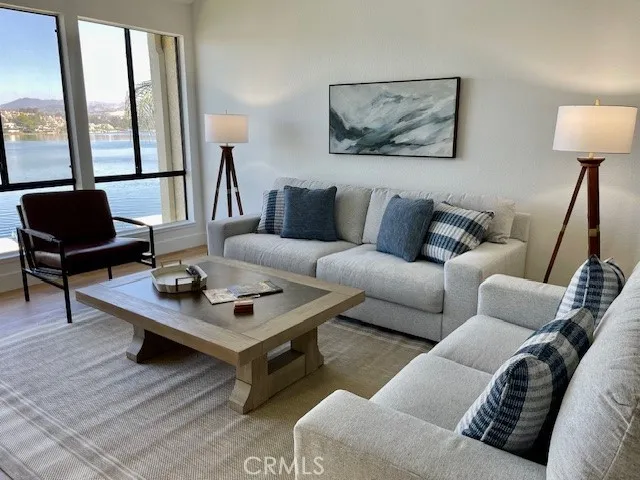Spacious Living Room with Vaulted Ceilings