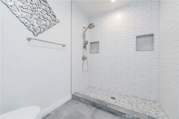 Walk in shower in master bathroom