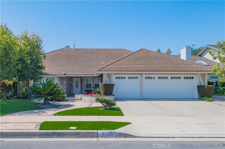 Beautifully landscaped front yard
