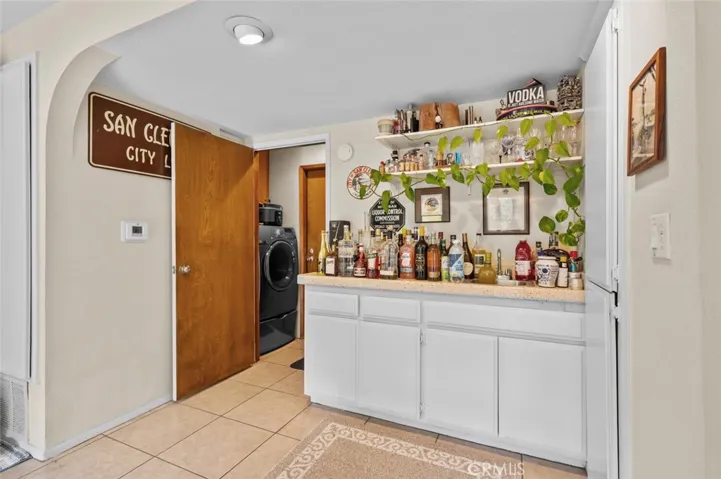 Wet bar in family room
