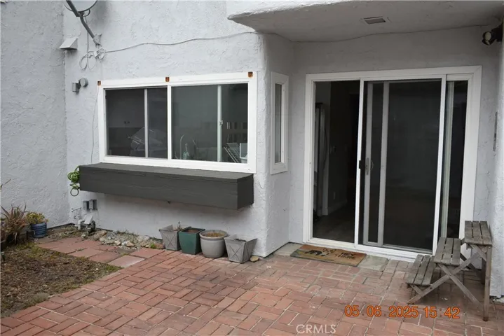 Looking at unit from garage