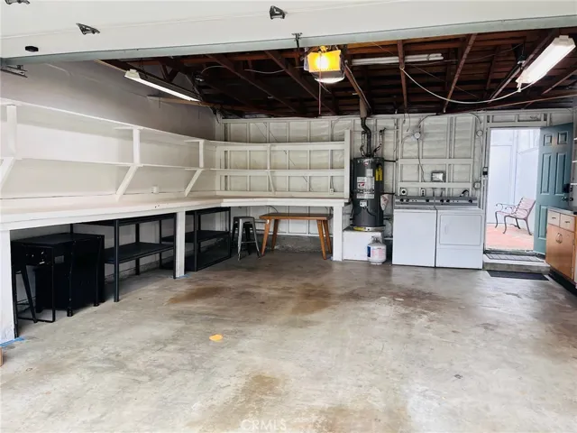 Inside  garage from street