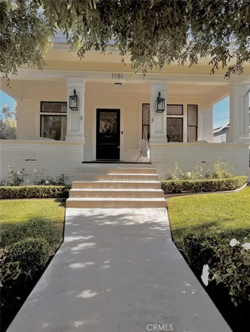 Front walk and porch