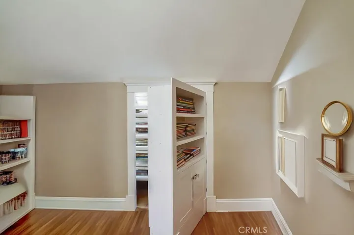 Virtually Staged/ hidden storage closet in primary