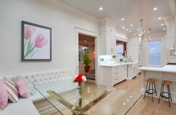 Breakfast nook off kitchen / virtually staged.