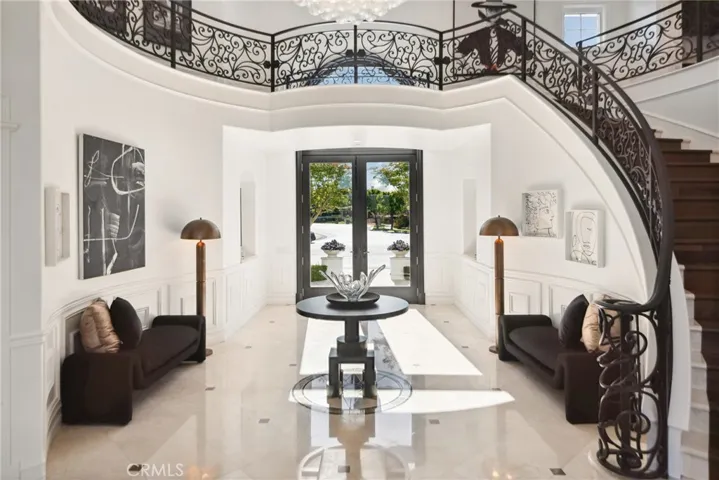 A tighter shot of the formal entry.