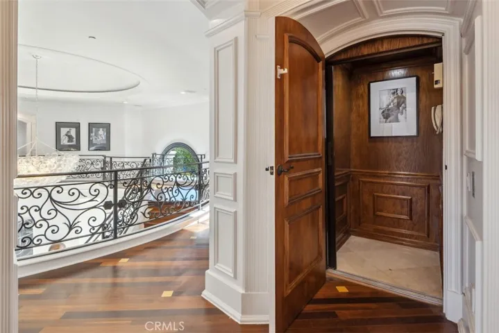 Elevator from level 1 to level 3.