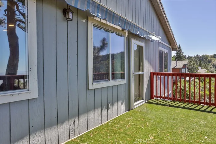 Rear of house at main level deck