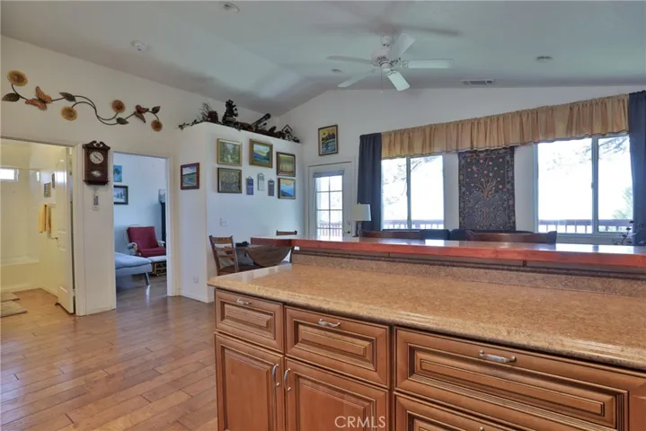 View of living room from kitchen