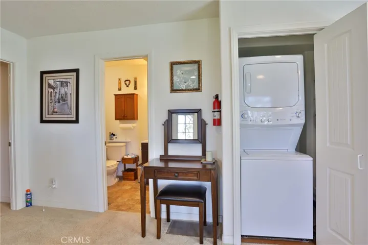 Stack washer/dryer in closet