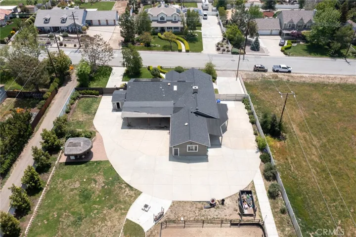 Rear aerial of the property