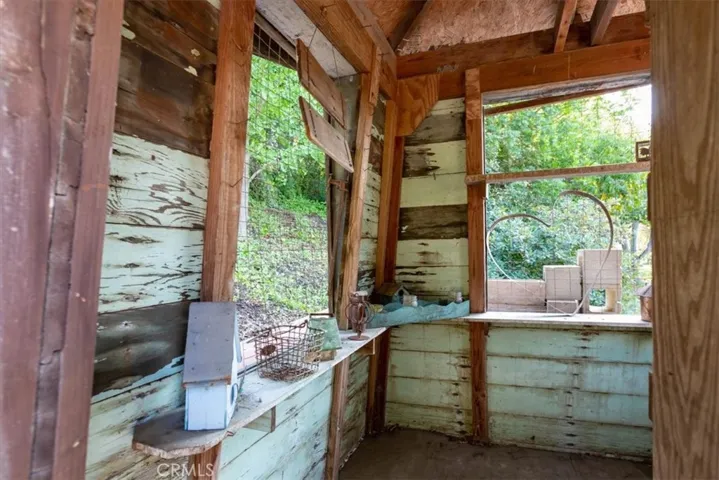 Inside the potting shed