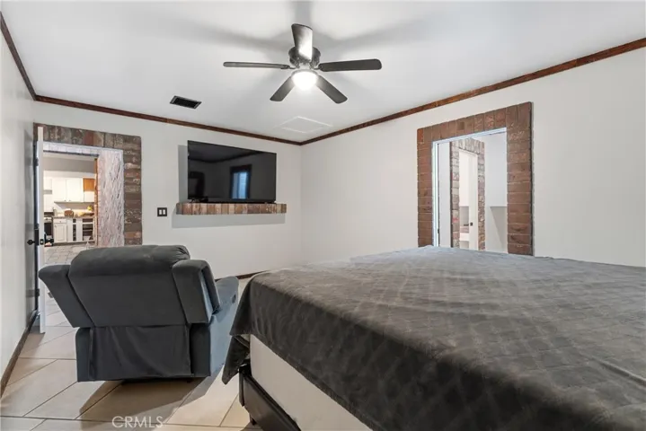 Primary Bedroom in Garage.