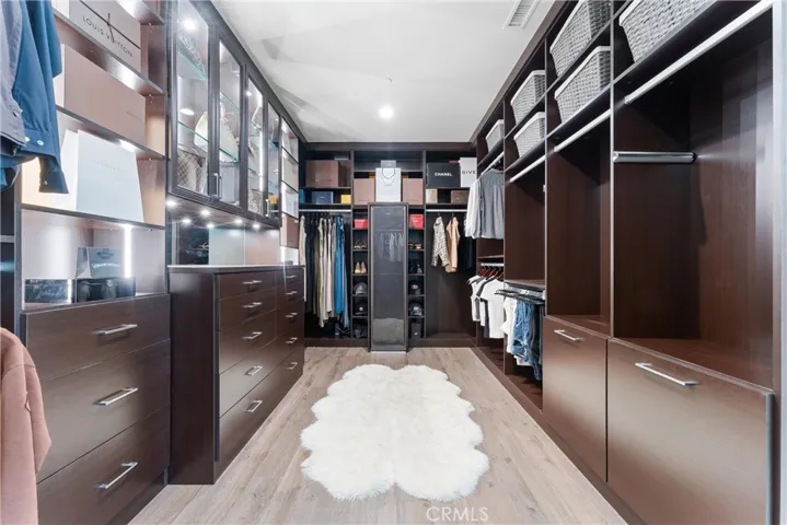 Custom closet organizer by California Closet.