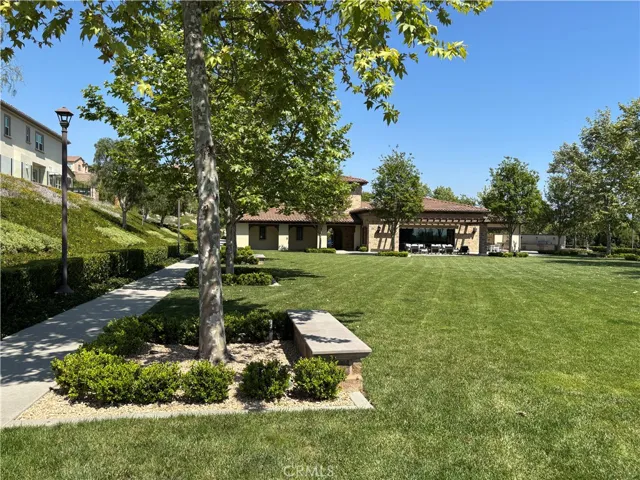 Endless lawn in the club house.