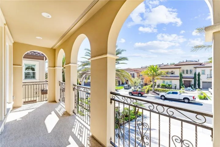 Enjoy a great view on the balcony.
