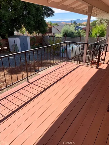 Back covered porch from dining room