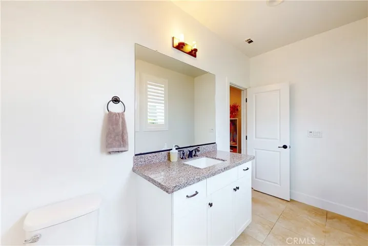 A spacious second bathroom on the first level perfect for guests.