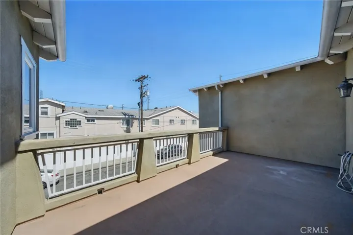 Deck off living room and main br