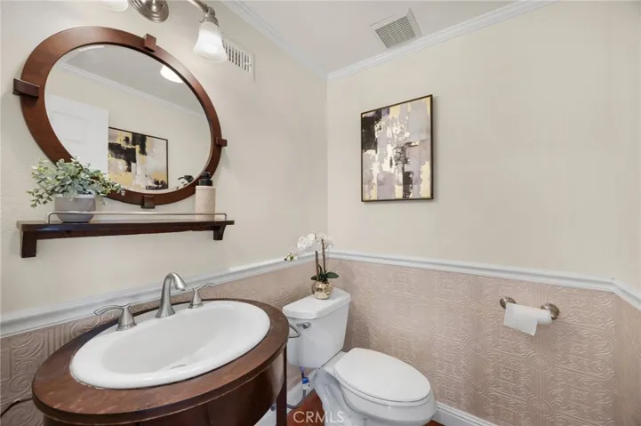 1/2 bath first floor