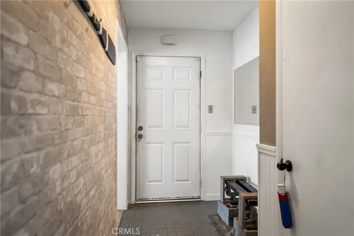 Front entry with closet