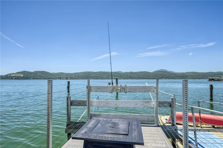Fishing pier with mooring whips & mooring balls