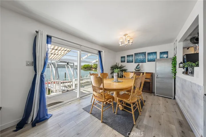 Large dining area with a view