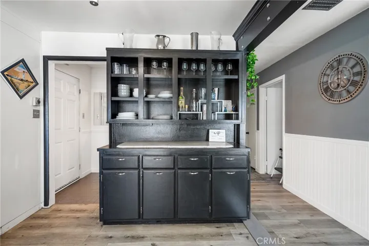 Built in dining hutch