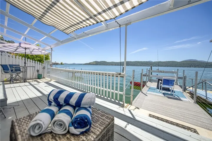 Step out to nearly 180 degree water views
