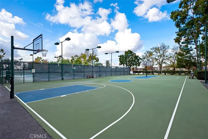 Basketball courts.