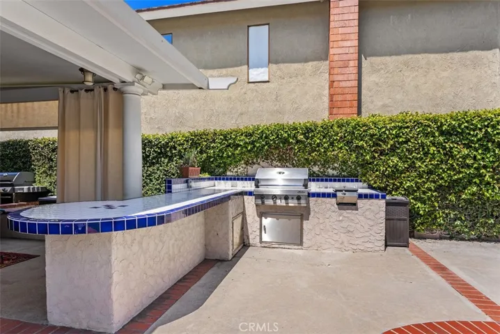 Custom BBQ area.