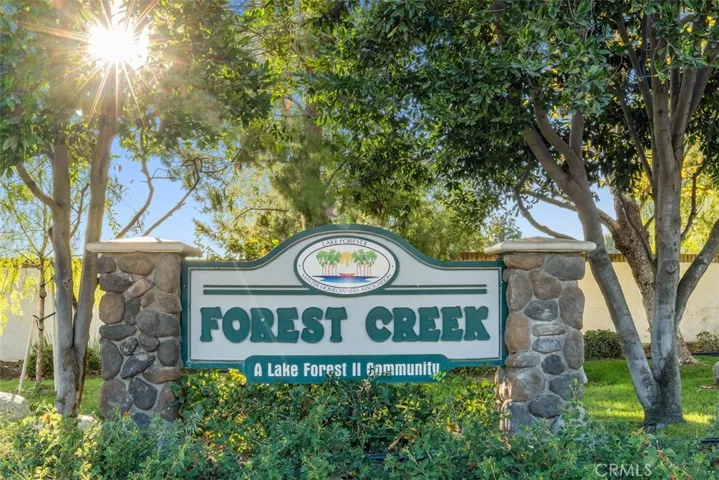 Forest Creek is located along the Serrano Creek trail & is a family friendly neighborhood with several green belts.