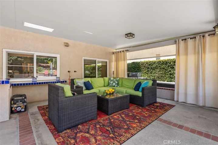 Private back patio area.
