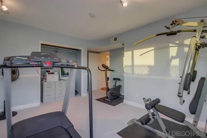 One bedroom can be great gym/workout area too!