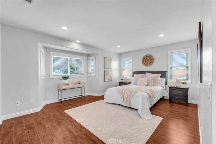 Another Very Spacious Upstairs Bedroom with Mirrored Closet and a Bay Window
