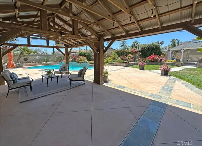 Covered Patio with Cathedral Ceiling