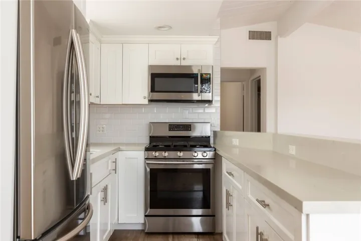 Recessed lighting in the kitchen