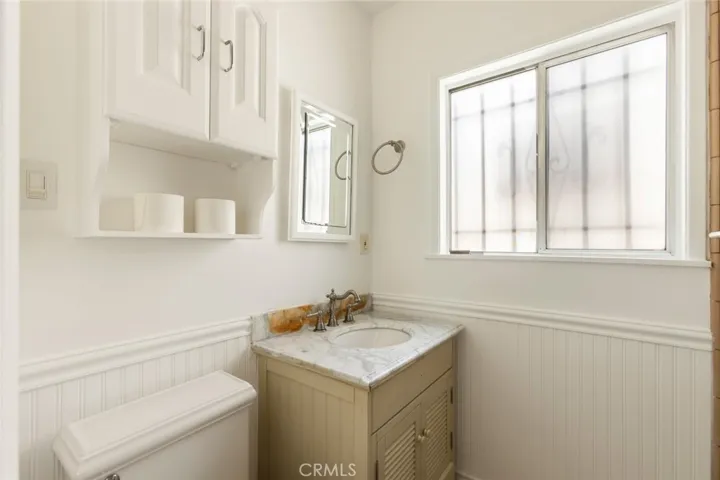 Bathroom w/ wainscoting