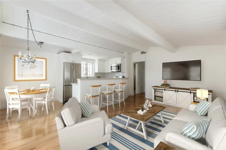 Virtual Staging of Living room area