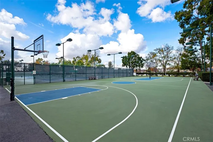 Basketball courts.