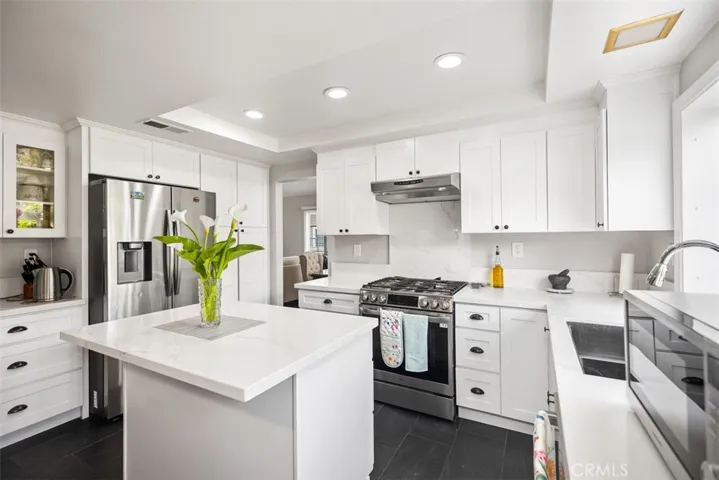 Remodeled kitchen.