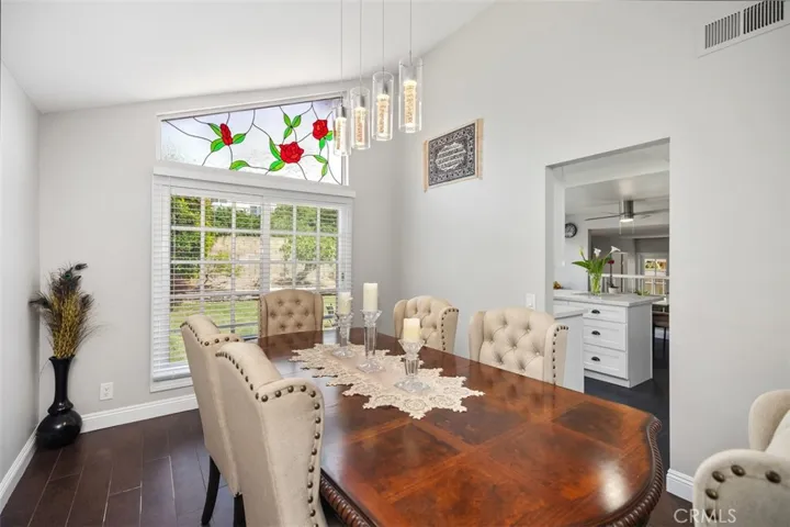 Dining room off the kitchen.