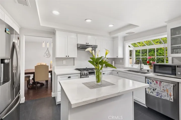 Stainless steel appliances.