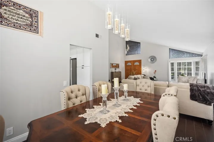 Dining room & Living room.