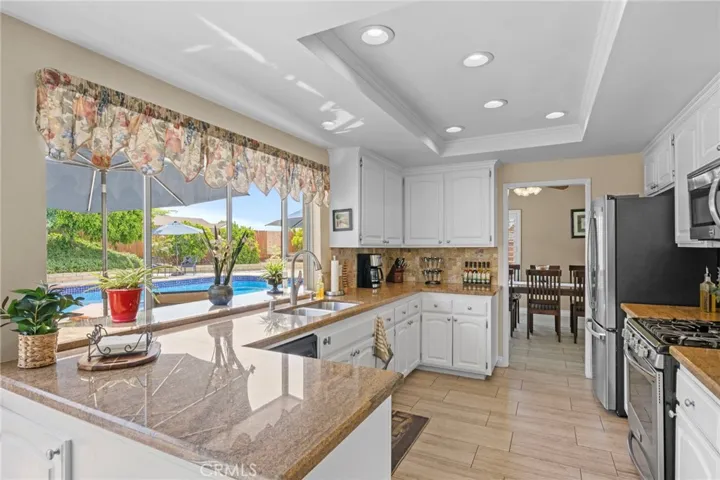 Kitchen Looking Into Backyard