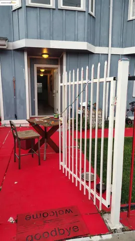 Doorway to property with board and batten siding