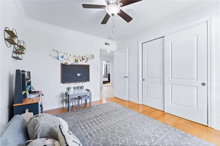 Bedroom #2 with crown moulding!