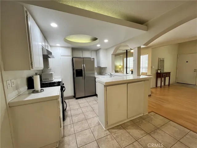 Kitchen with custom lighting